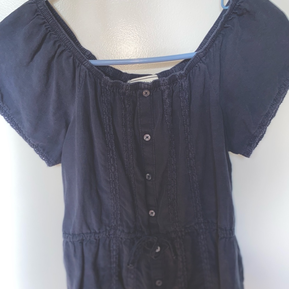 Abercrombie and Fitch Navy Blouse